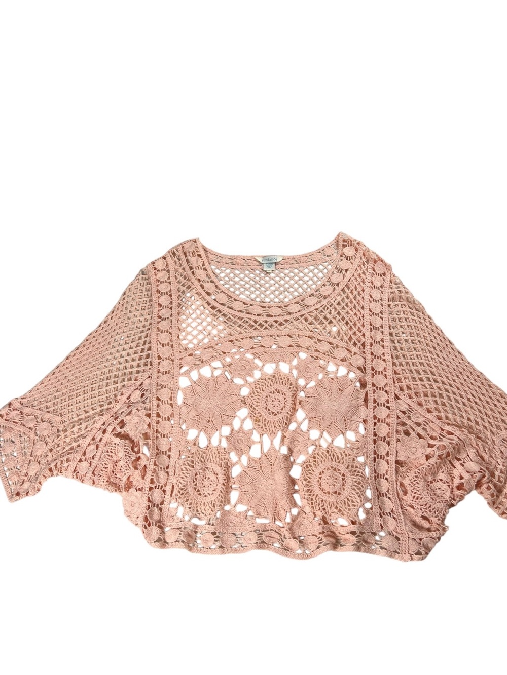 Sundance Crochet Lace Pullover Oversized Top Size XL - Picture 13 of 16